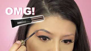 OMG New Maybelline Tattoo Studio Brow Gel  Review [upl. by Nohtanhoj]