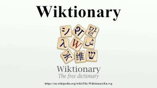 Wiktionary [upl. by Ellecram606]