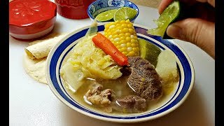 Beef Caldo Recipe  How to Make CALDO DE RES  Mexican Beef Soup Recipe [upl. by Hsetirp]