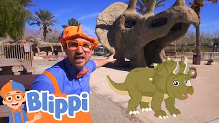 Learning Dinosaurs With Blippi  Educational Videos For Kids [upl. by Aicittel]