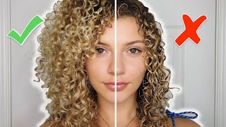 CURLY HAIR STYLING MISTAKES TO AVOID  TIPS FOR VOLUME AND DEFINITION AIRDRY [upl. by Pelletier]