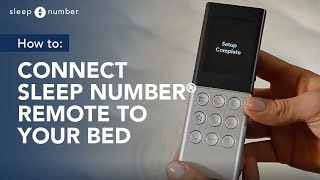 How To Connect Sleep Number® Remote To Your Bed [upl. by Ynnam]