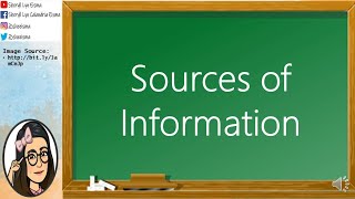 English 3 Sources of Information [upl. by Still]