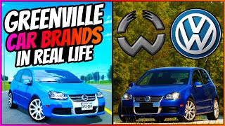 Greenville Roblox Car Brands In Real Life  Greenville Wisconsin Roblox [upl. by Leandre]