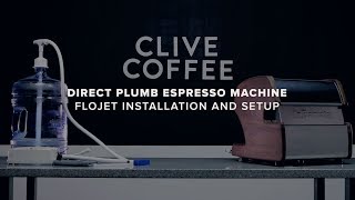 Direct Plumb Espresso Machine  Flojet Installation [upl. by Andriana]