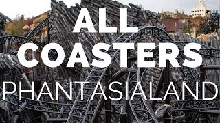 2019  All Rollercoasters  Phantasialand D  ONRIDE POV [upl. by Wareing]