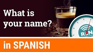 How to say quotmy name isquot and ask quotwhats your namequot in Spanish  One Minute Spanish Lesson 6 [upl. by William]