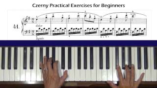 Czerny Practical Exercises for Beginners Op 599 No 41 Piano Tutorial [upl. by Shwalb248]