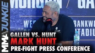 Mark Hunt and rugby star Paul Gallen get heated ahead of boxing clash  Gallen vs Hunt [upl. by Einitsed461]