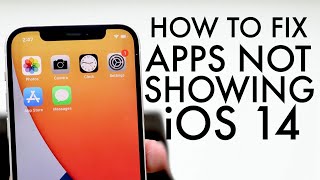 How To FIX iOS Apps Not Showing App FaceTime iMessage Settings Etc [upl. by Ccasi]