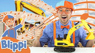 Im An Excavator  Blippi Digger Song  Educational Songs For Kids [upl. by Mylor]