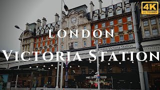 London Victoria Station Walk Through England 4K [upl. by Afrikah267]