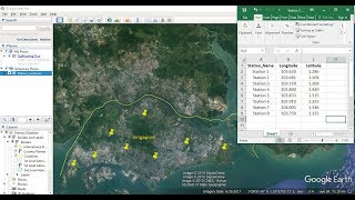 Importing Excel Coordinates to ArcMap and Plotting [upl. by Inek790]