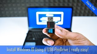 How to Install Windows 10 From USB Flash Drive Complete Tutorial [upl. by Northey]