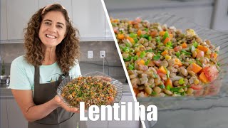 Salada de Lentilha Fácil e Saudável [upl. by Orola813]