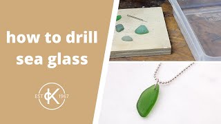 How To Drill Sea Glass amp Make A Necklace  Kernowcraft [upl. by Terchie402]