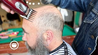 The Best Haircut for Balding Men  CxBB VIP [upl. by Atiuqin]