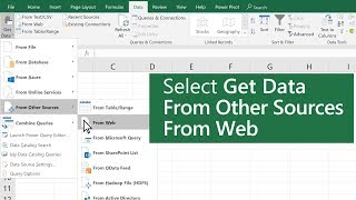 Import data from a Web page in Excel [upl. by Aynatal]