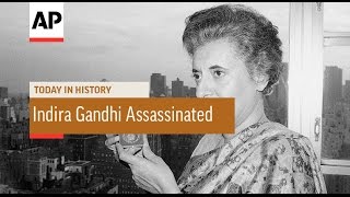 Indira Gandhi Assassinated  1984  Today in History  31 Oct 16 [upl. by Gloria]