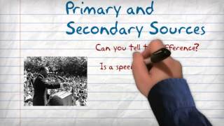 Primary vs Secondary Sources [upl. by Negriv]