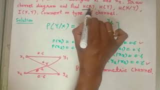 Example on Mutual Information  Lecture 13 Information Theory amp Coding Technique ITCCN [upl. by Hutchinson820]
