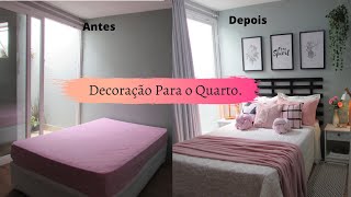 Decoração Para Quarto  Dicas e Ideias Gastando Pouco  Carla Oliveira [upl. by Enttirb344]