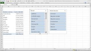 EXCEL  Fragmentatory  szybkie filtrowanie w tabelach przestawnych [upl. by Lattimer]