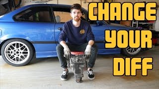 How to replace the differential on a BMW E36 [upl. by Wyly]