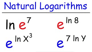 Natural Logarithms [upl. by Anahtor839]