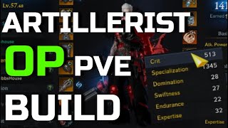 Lost Ark  OP Artillerist Build PVE SpecCrit  4 Minutes [upl. by Wilkins]