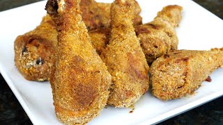 Crispy Juicy Oven Fried Chicken Drumsticks [upl. by Hailey14]