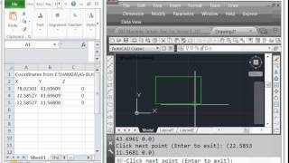 How to export XY Coordinates I AutoCAD to excel [upl. by Nerha]