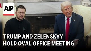 Trump and Zelenskyy hold Oval Office meeting [upl. by Tneicniv618]