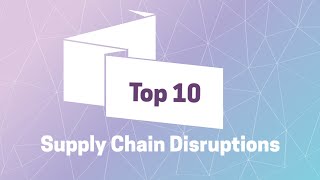 Top 10 Supply Chain Disruptions [upl. by Rratsal734]