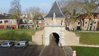 Schoonhoven aan De Lek met Belvedère het veer de pont veerpoort en Lekzicht [upl. by Ecirbaf]