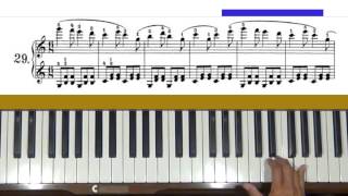 Czerny Practical Exercises for Beginners Op 599 No 29 Piano Tutorial [upl. by Anez]