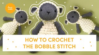 How to crochet  Bobble stitch  Free pattern [upl. by Gibbon983]