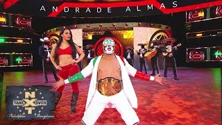 Masked mariachi band plays Andrade quotCienquot Almas to the ring NXT TakeOver Philadelphia [upl. by Ardnnaed]