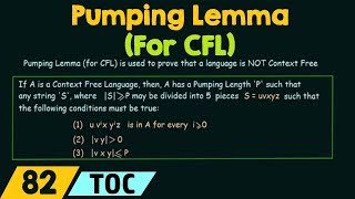 Pumping Lemma For Context Free Languages [upl. by Peg602]