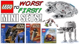 LEGO Worst To First  ALL LEGO Star Wars MINI Sets [upl. by Learsi]