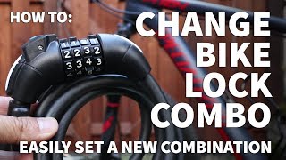 How to Change Bike Lock Combination – Reset Combo on a New Bike Lock Cable with LED Light [upl. by Anoik]