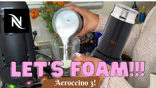 How To Foam Milk With Aeroccino 3 Make Coffee With Foam Tips amp Tricks  Easy Foamed Latte Recipe [upl. by Imray]