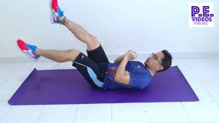 How to do Flutter kicks  Abs exercise series [upl. by Leruj]