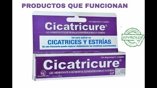 Como curar las estrias gel cicatricure [upl. by Narcho]