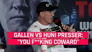 Paul Gallen vs Justis Huni  Gallen Goes Off At Press Conference [upl. by Dera]