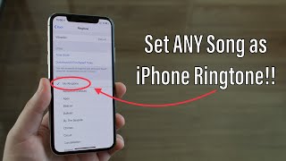 How to set ANY Song as iPhone Ringtone Free and No Computer [upl. by Trah342]