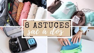 8 astuces pour préparer son sac à dos  Je menvole à [upl. by Aisinoid]