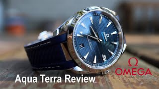 OMEGA Aqua Terra 41mm blue Review  The Perfect Summer Luxury Watch [upl. by Balas]