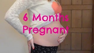 6 months pregnant Update and belly shot [upl. by Marlena]