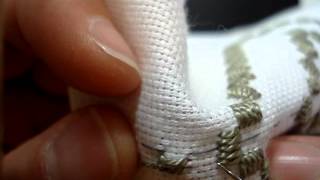 Hardanger Embroidery Lesson 6 Blanket Stitch [upl. by Narrad]